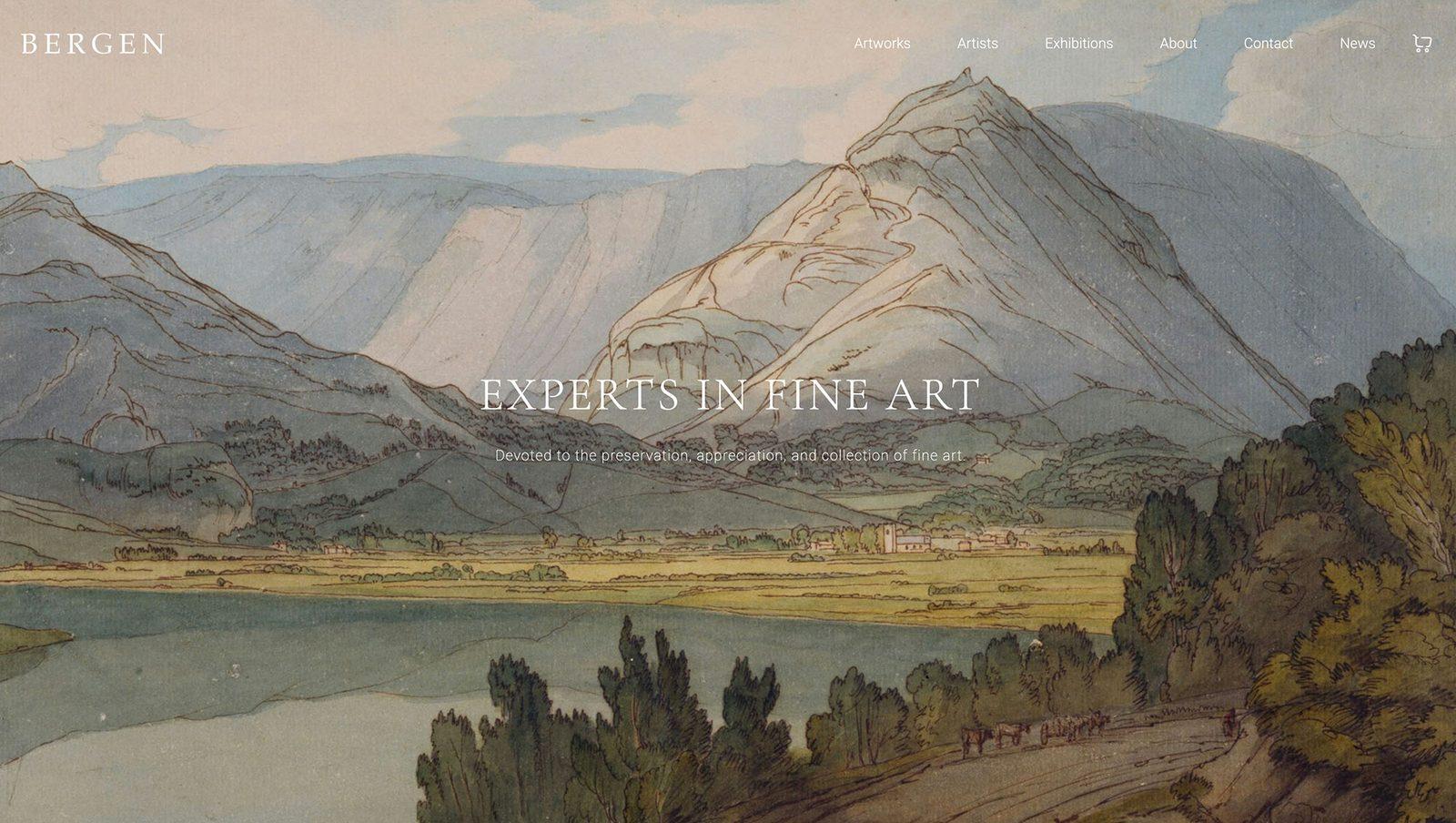 Bergen fine art website — Experts in Fine Art