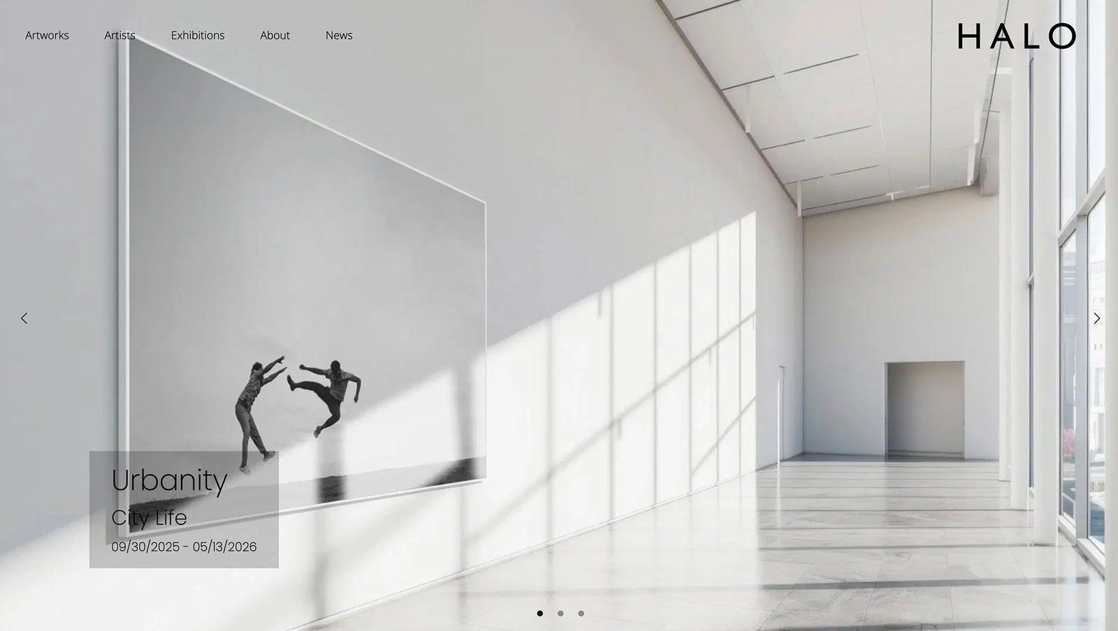 HALO website — Urbanity, City Life exhibition