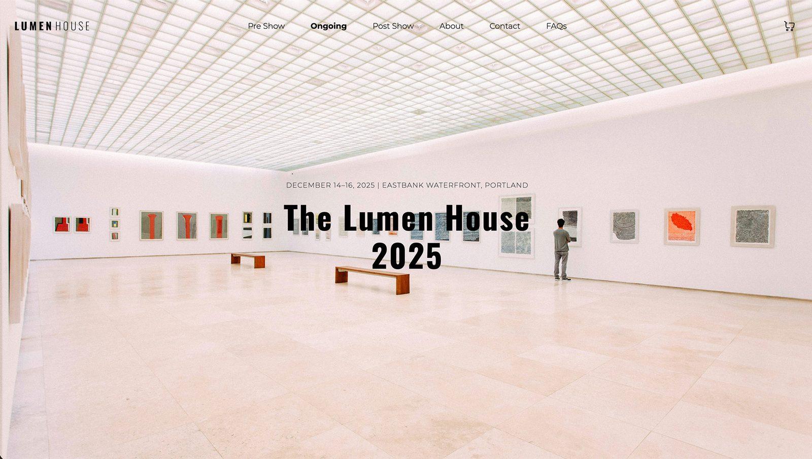The Lumen House 2025 event website