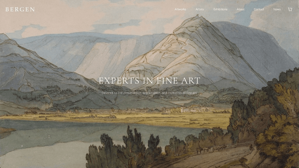 Bergen fine art website — Experts in Fine Art