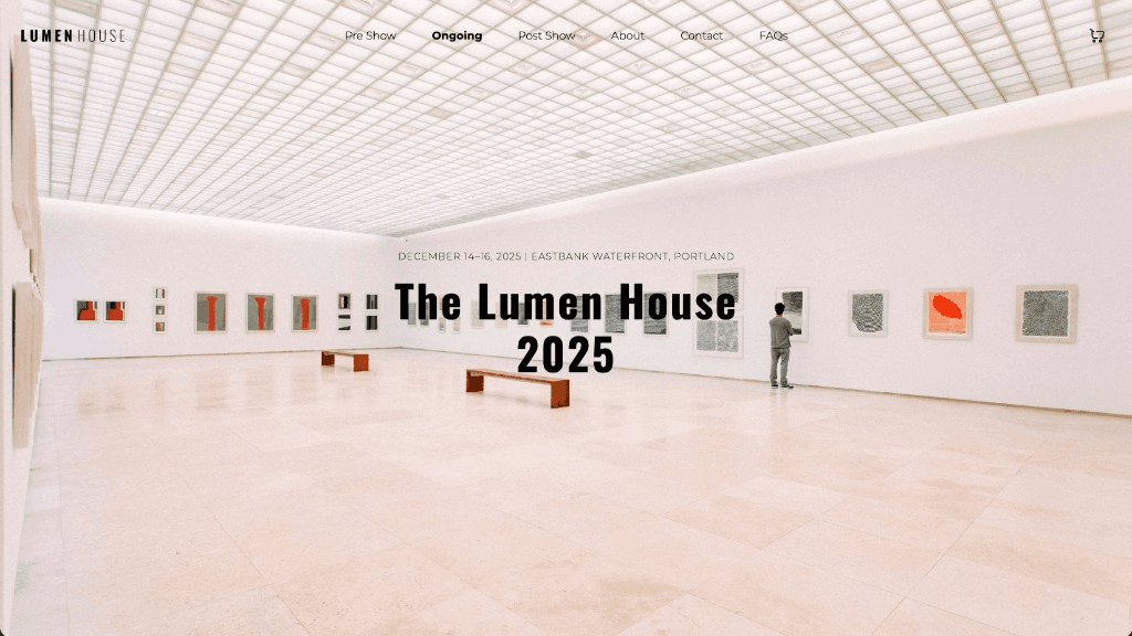 The Lumen House 2025 event website