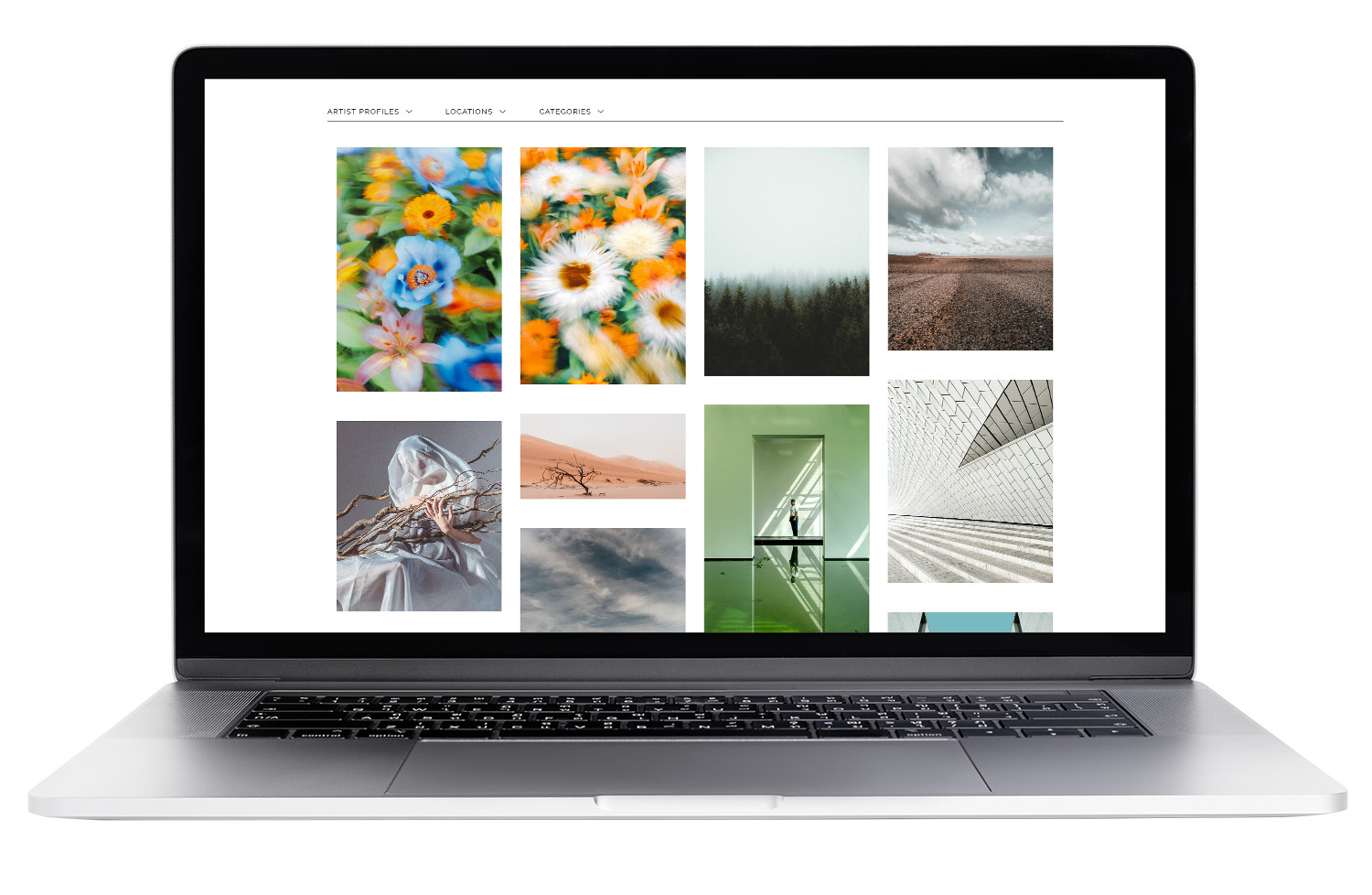 Website integrations for art galleries